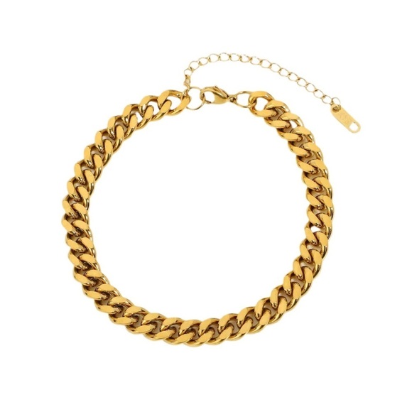 18K Gold Plated Chain Bracelet - Gold Jewelry - Picture 5 of 6